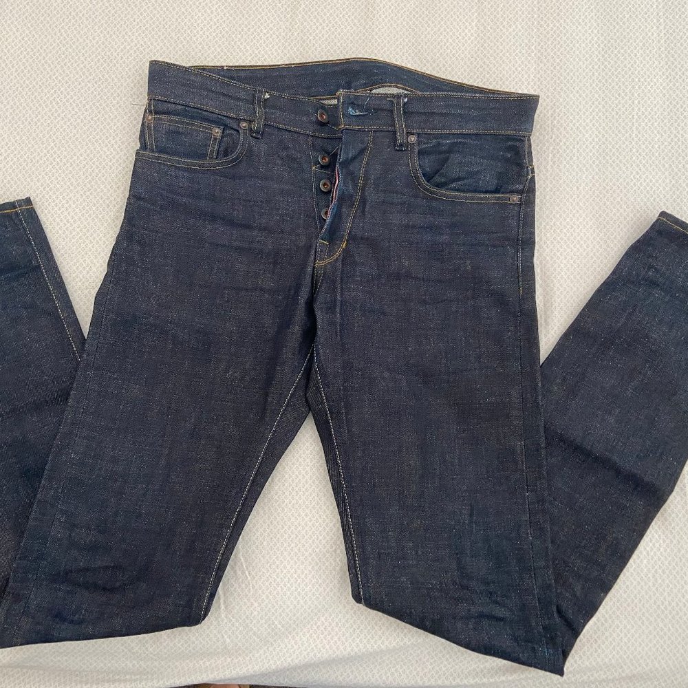 COPY - Railcar Rigid Selvedge Denim 31" Slim Tapered 35" Inseam